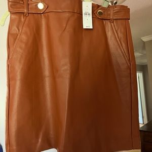 LOFT Faux Leather Skirt NWT Size 6
